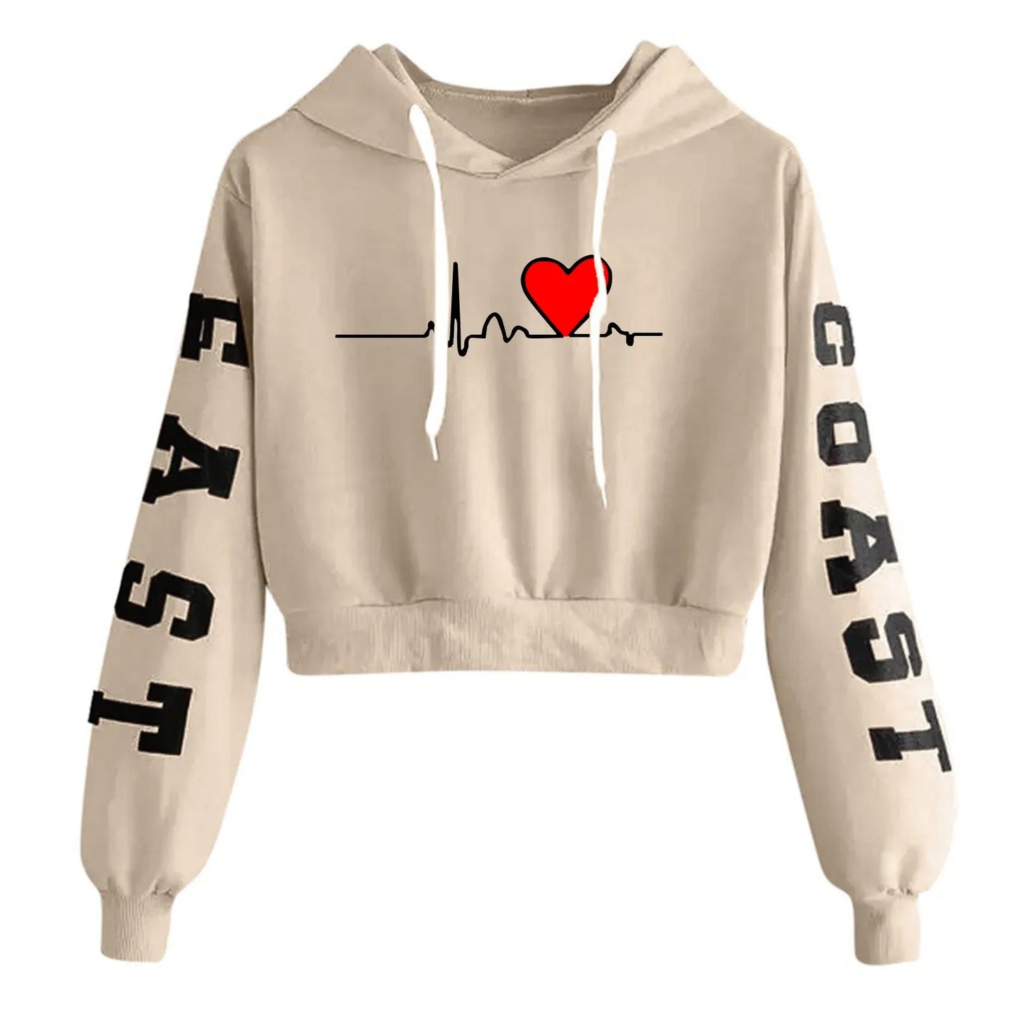 Heartbeat Print Hoodie