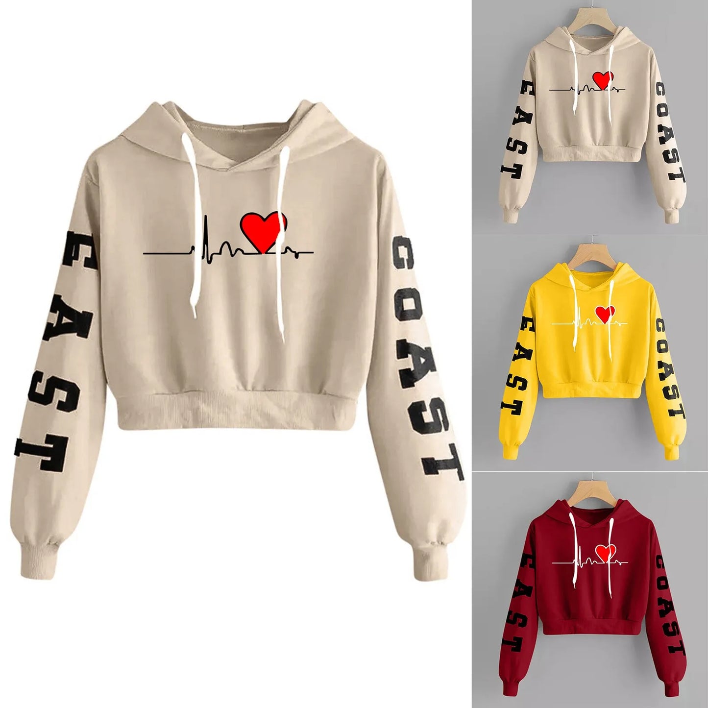 Heartbeat Print Hoodie