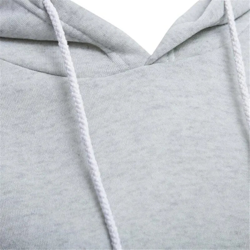 Solid Crop Hoodie