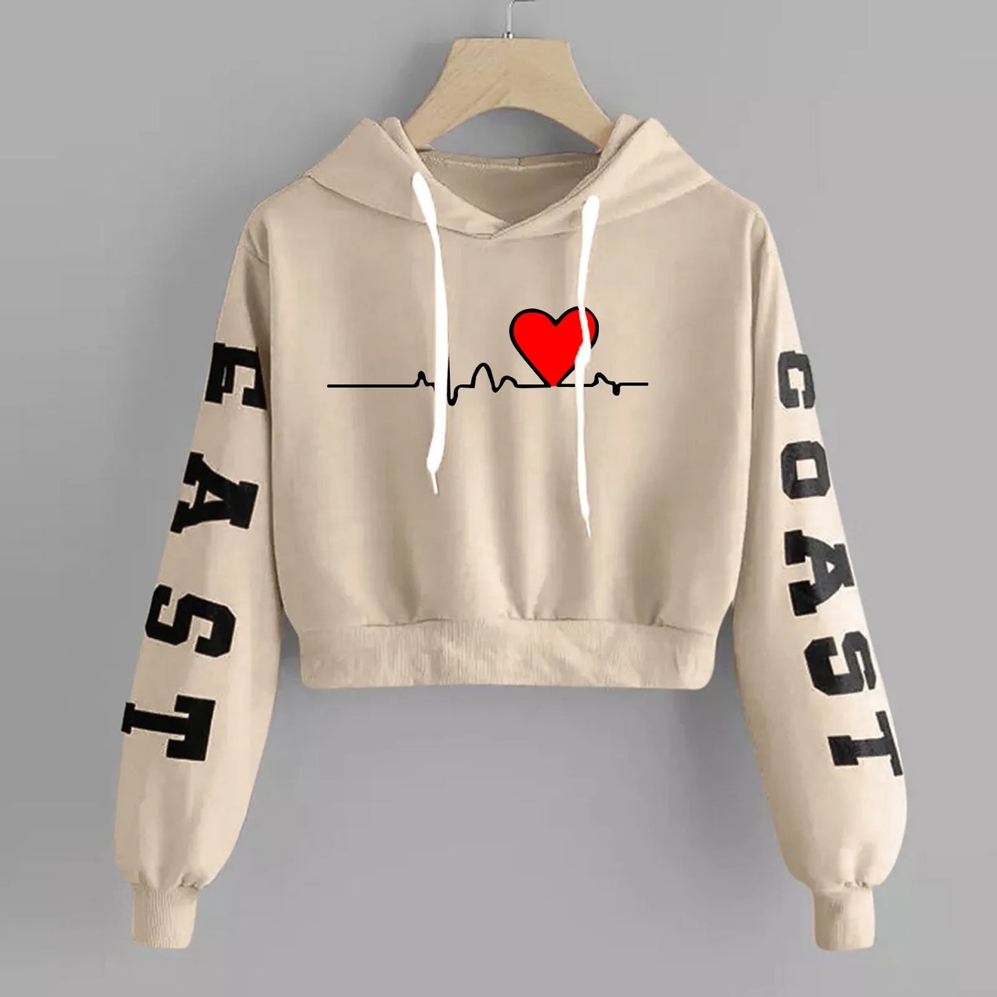 Heartbeat Print Hoodie