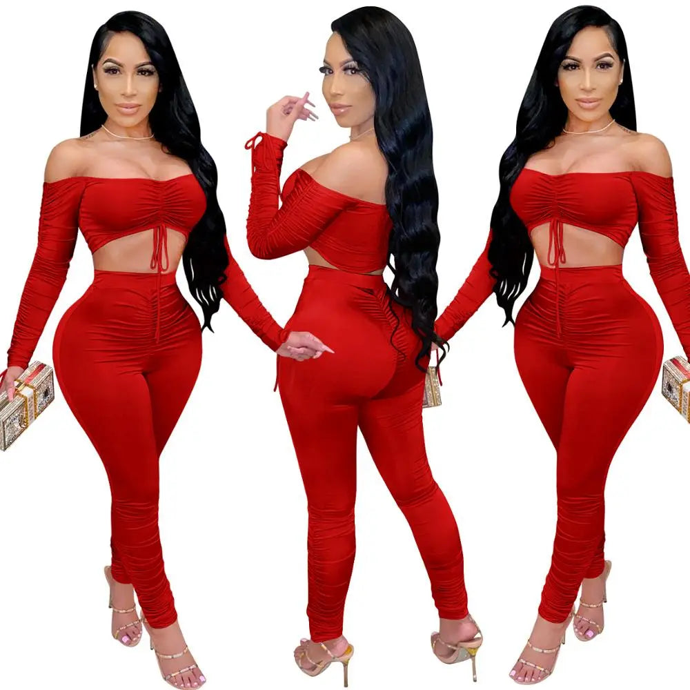 Women's Crop Top TrackSuit