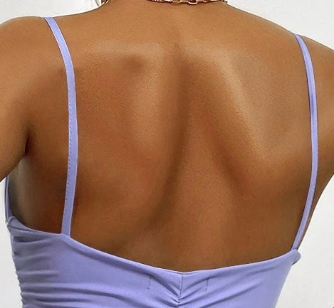 V-neck Backless Camisole Dress