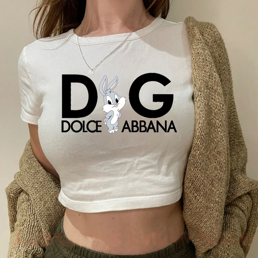 Dolce and Gabbana Top | Women's Printed Cropped | Forever2Cold