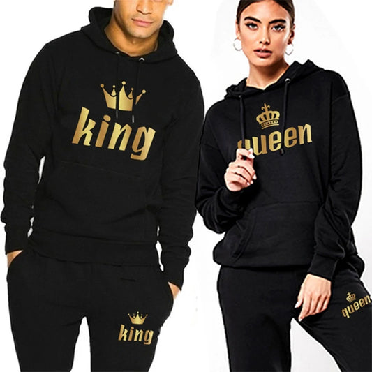 Couple Outfits Hoodie and Jogger Tracksuits