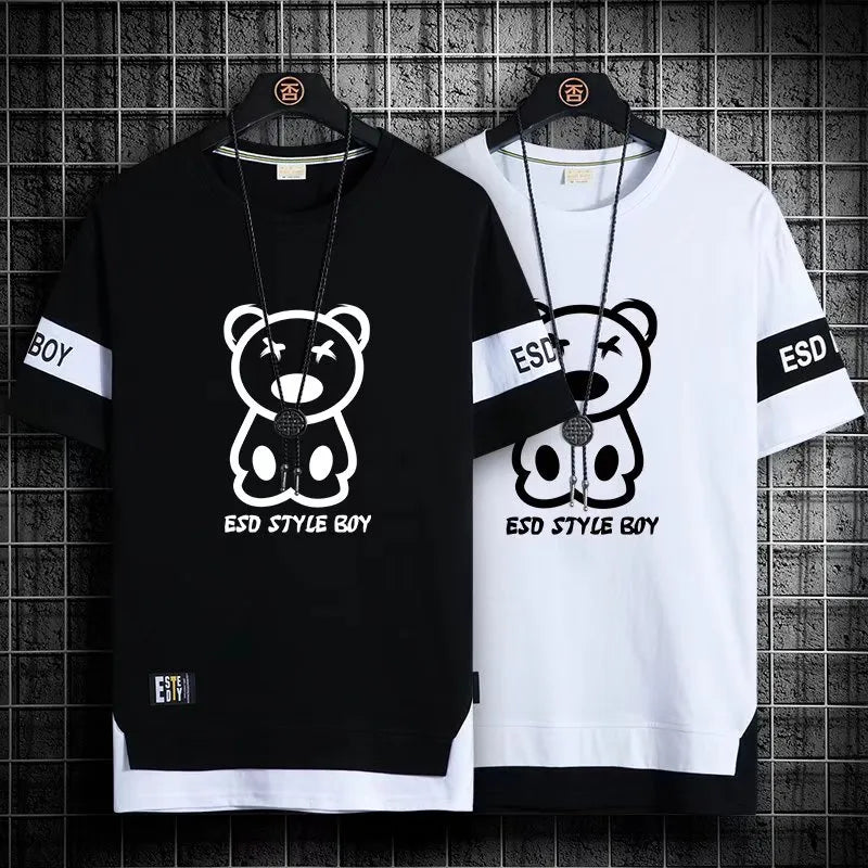 Korean Style Streetwear Print T-Shirt