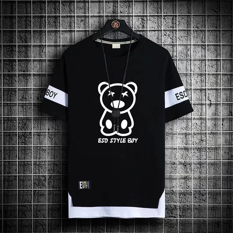 Korean Style Streetwear Print T-Shirt