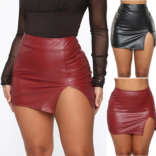 Leather Night Clubwear Skirts