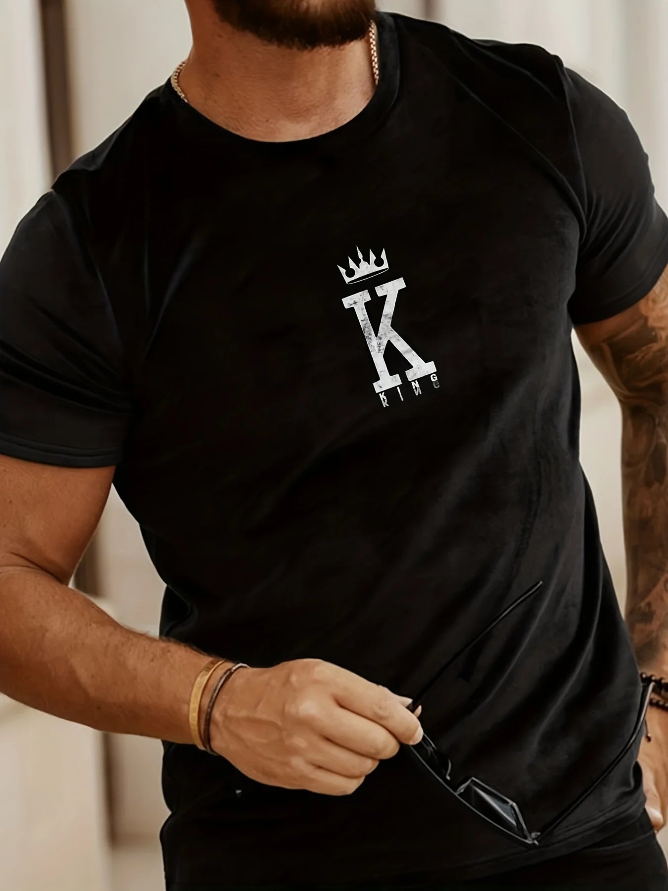 Men's Summer Royal Cotton Printed T Shirt