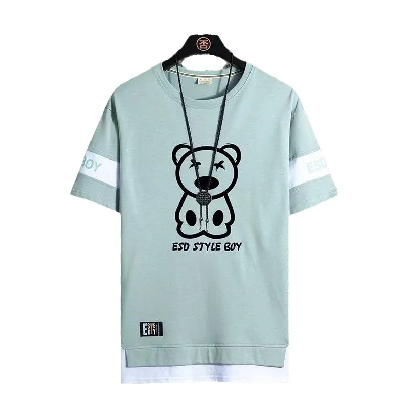 Korean Style Streetwear Print T-Shirt