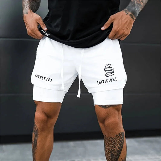 2 IN 1 Breathable Running Sports Shorts