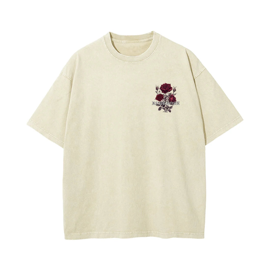 Red Roses Wrapped In Ribbons Printed T-Shirt