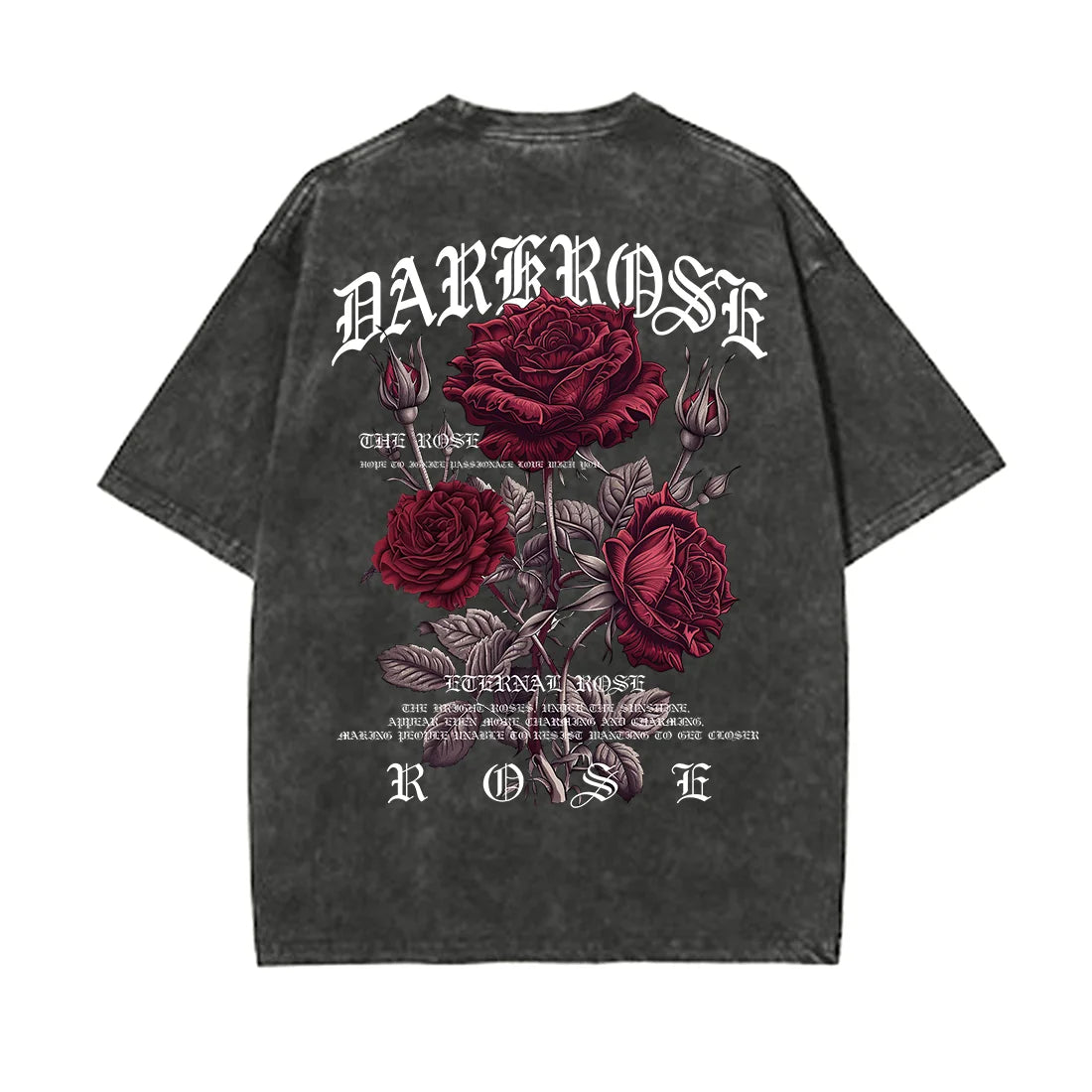 Red Roses Wrapped In Ribbons Printed T-Shirt