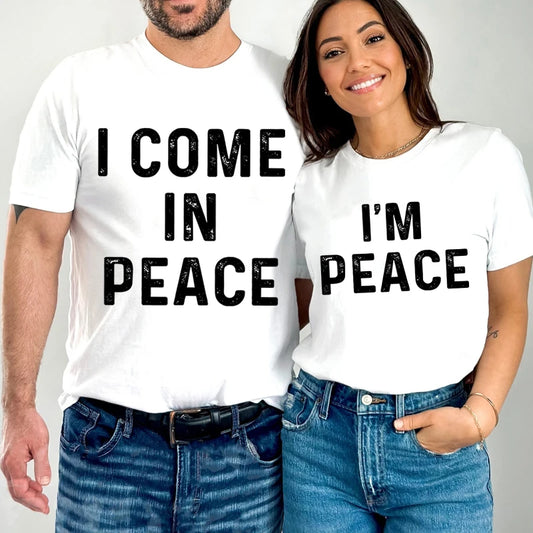 I'm Peace/i Come in Peace Couple T-shirt