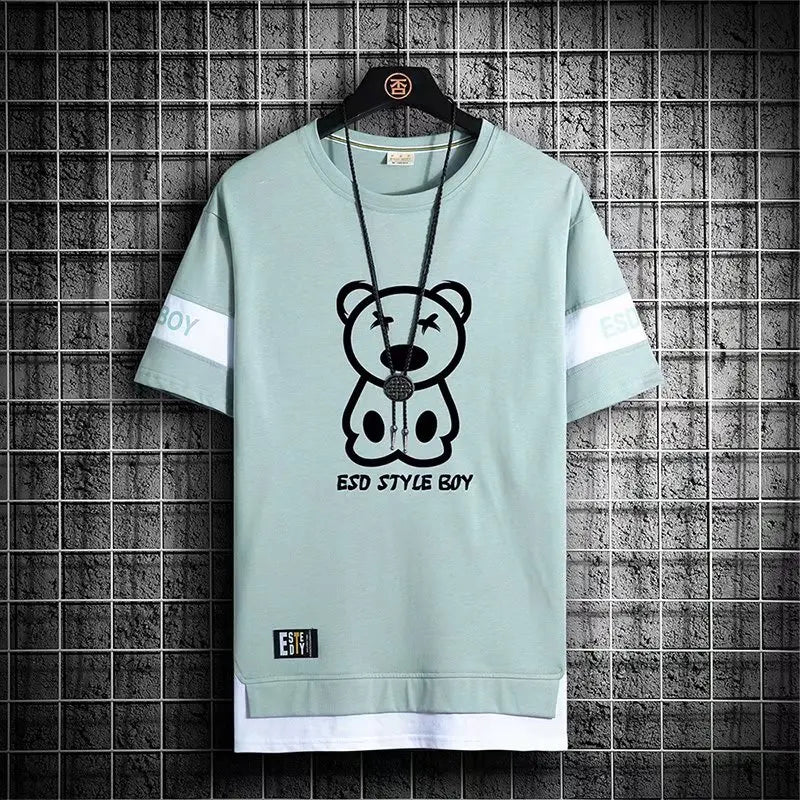 Korean Style Streetwear Print T-Shirt