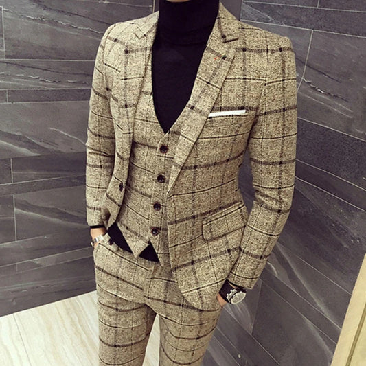 Business Slim Fit 3 Piece Suit