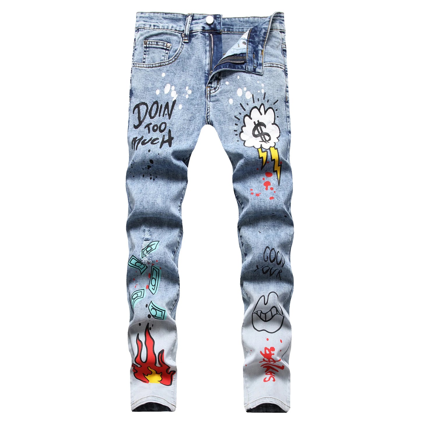 Men's High Quality Hip Hop Slim Jeans