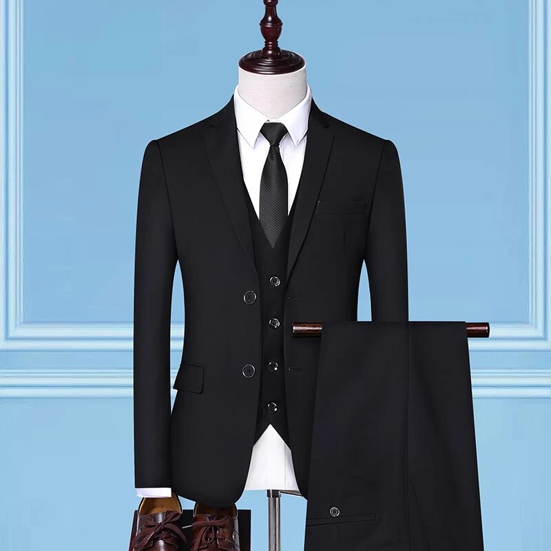 Men's Formal Business 3 Piece Set Coat Suit