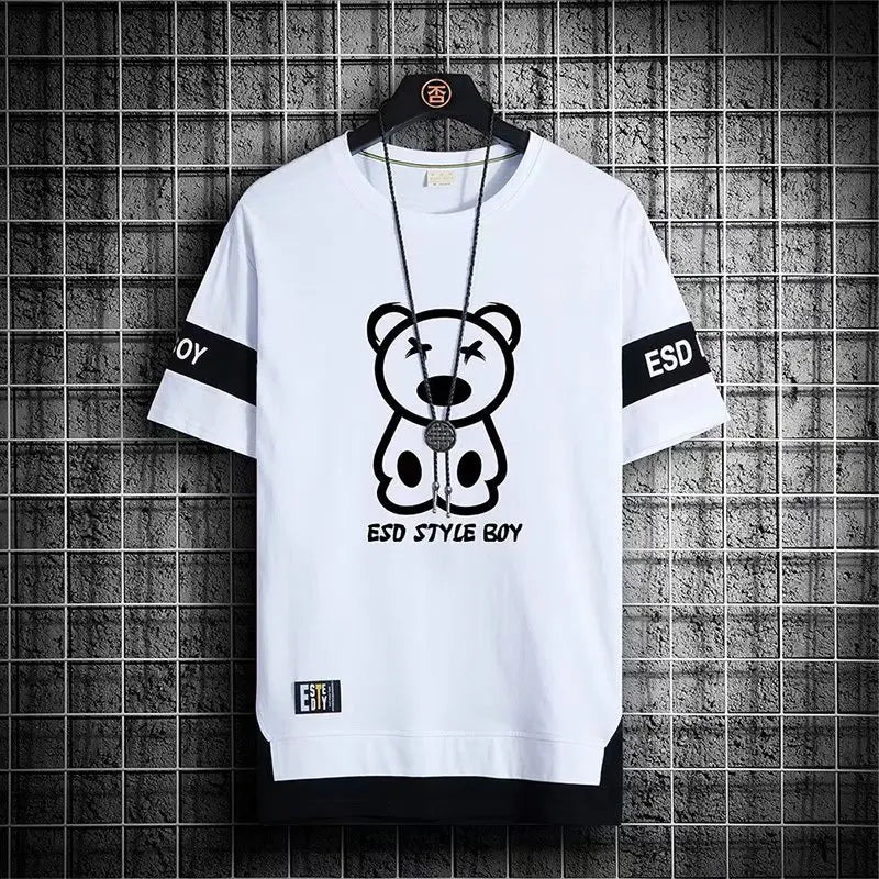 Korean Style Streetwear Print T-Shirt