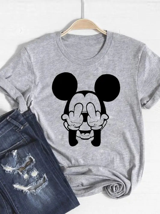 Mickey Mouse T-Shirt | Cartoon Printed T-Shirt | Forever2Cold