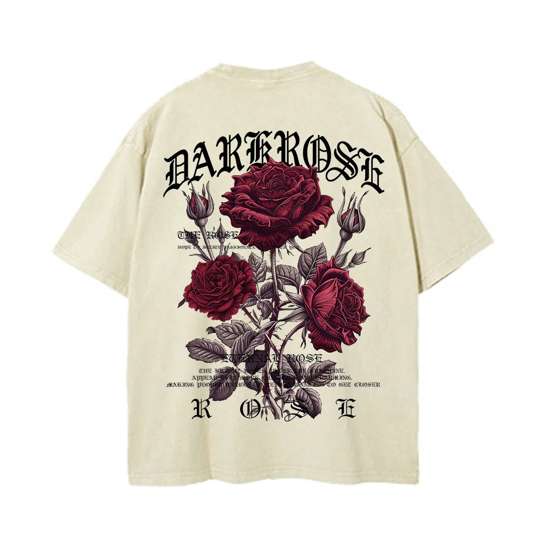 Red Roses Wrapped In Ribbons Printed T-Shirt