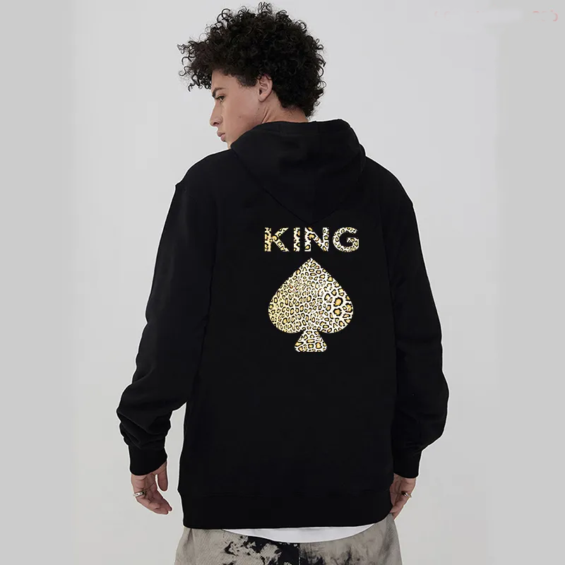 King Queen Printed Couples Sweatshirt