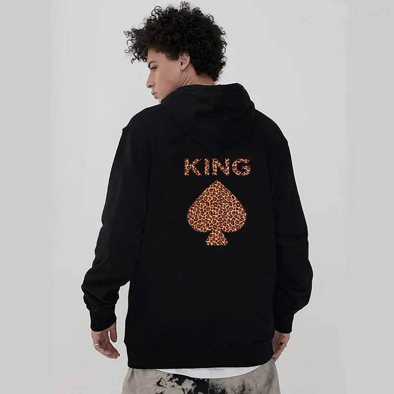 King Queen Printed Couples Sweatshirt